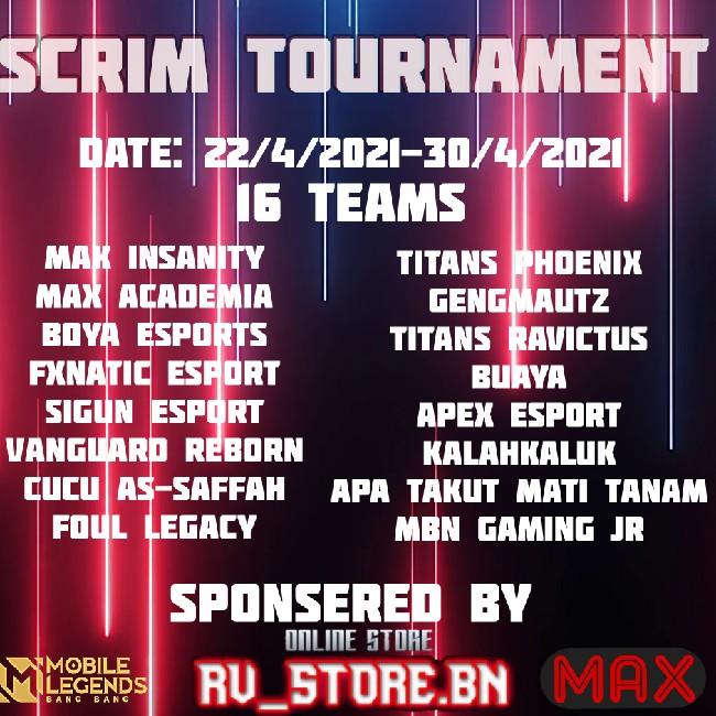 Max Scrim Tournament