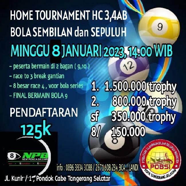 Home Tournament HC3,4AB
