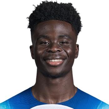 Bukayo Saka(R)