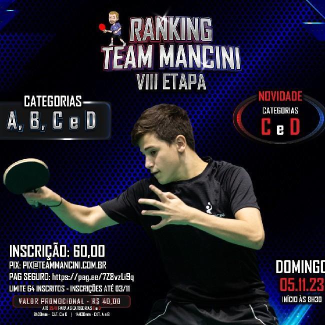 VIII RANKING A e B