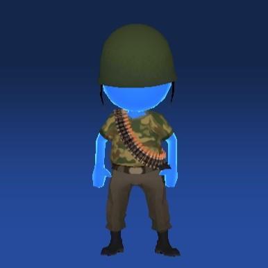 AZUL SOLDADO