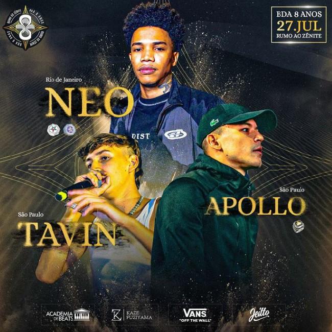Neo, Tavin e Apollo