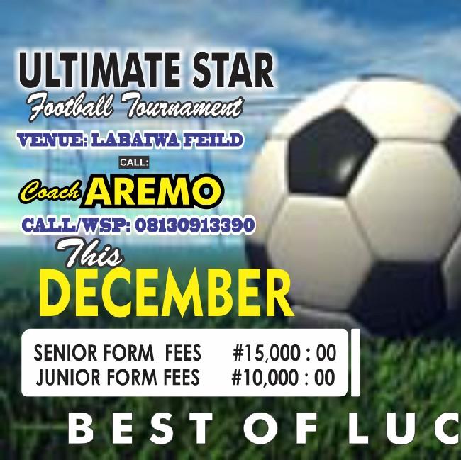 Ultimate star ✨ five aside football tournament