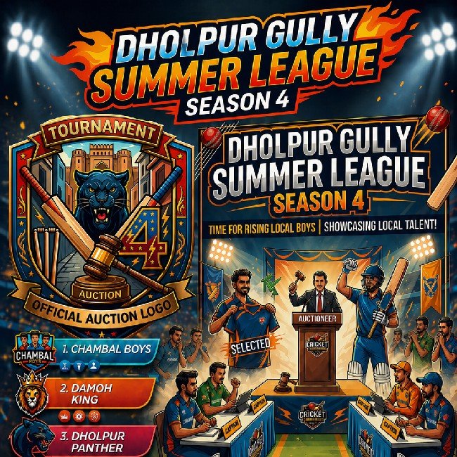 DHOLPUR GULLY SUMMER LEAGUE SEASON 4